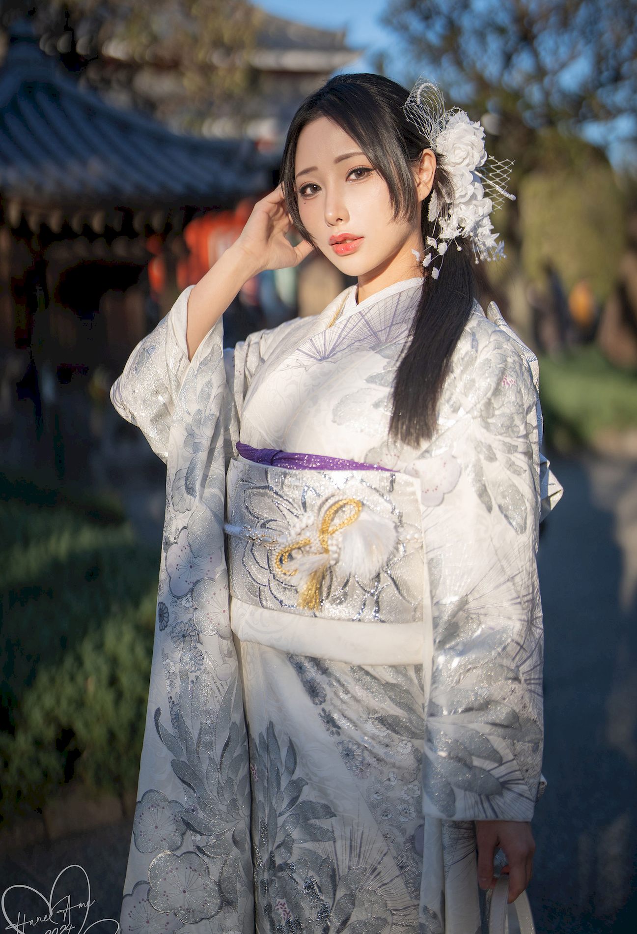 year Ame - Original   Hane New  Ӱ Silver Kimono  2024   겨 P.1 